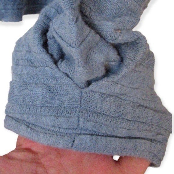 We The Free Sweater Top Calissa Hacci Blue Size Medium - Picture 7 of 10